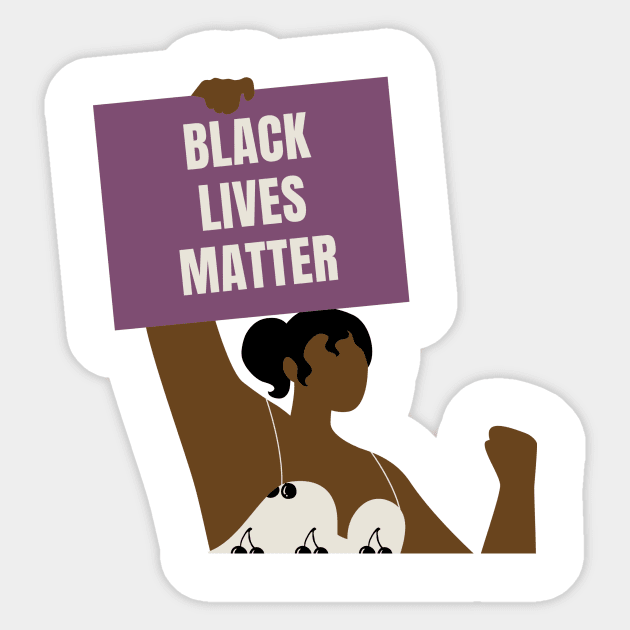 Black Lives Matter - Purple Sticker by Misscandacedawn